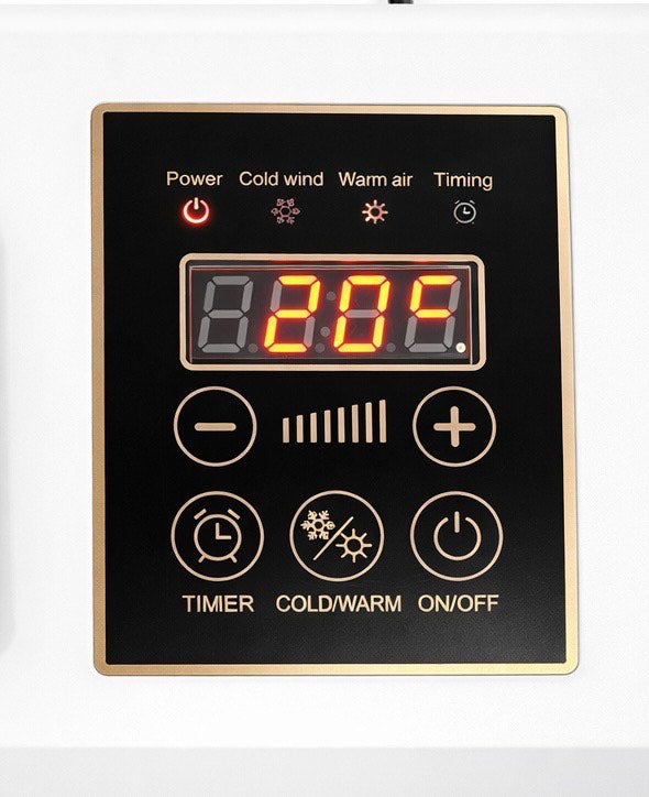 Calefactor y ventilador de pared